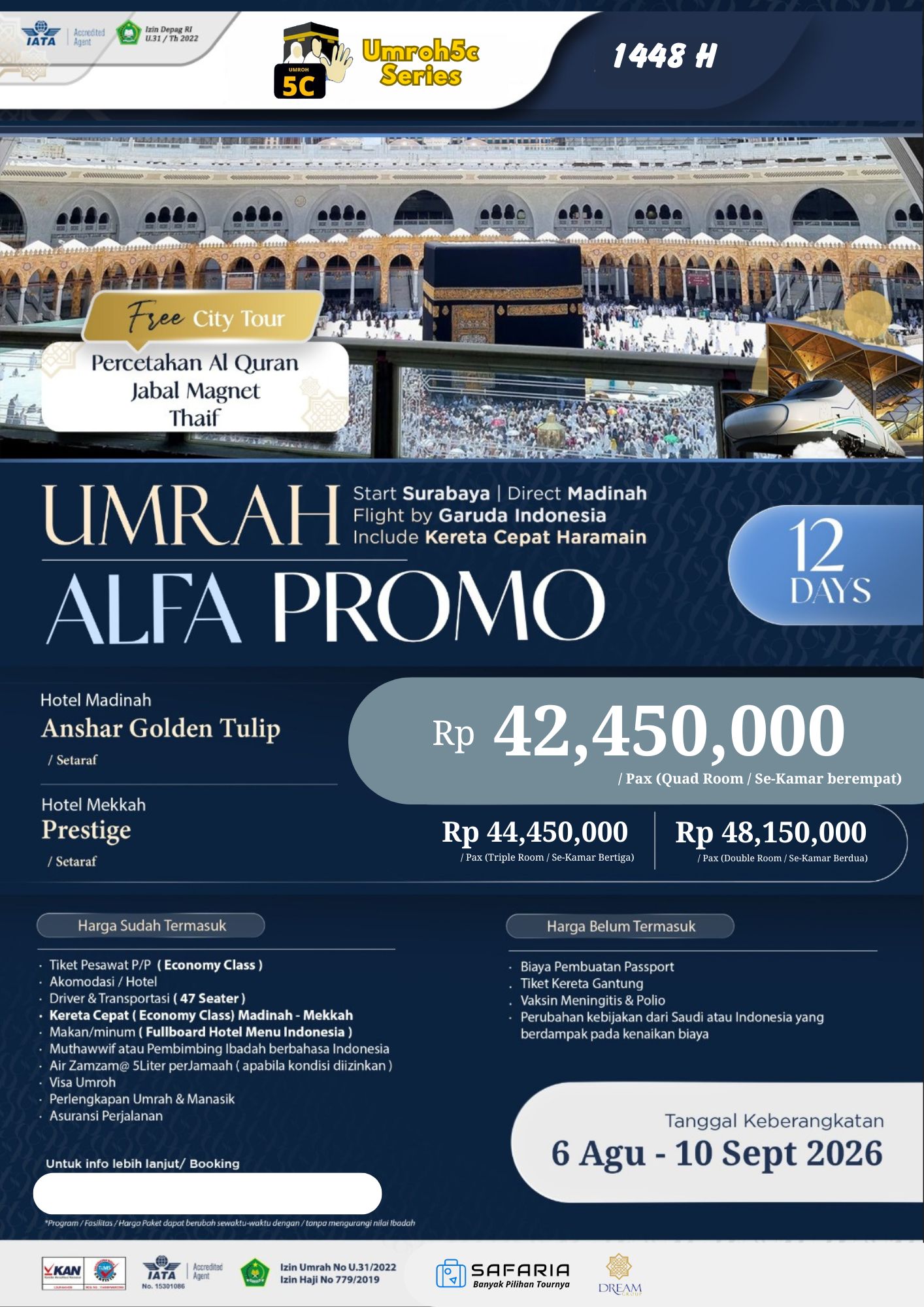 UMROH5C ALFA Surabaya 12D AGUS-SEPT 2026
