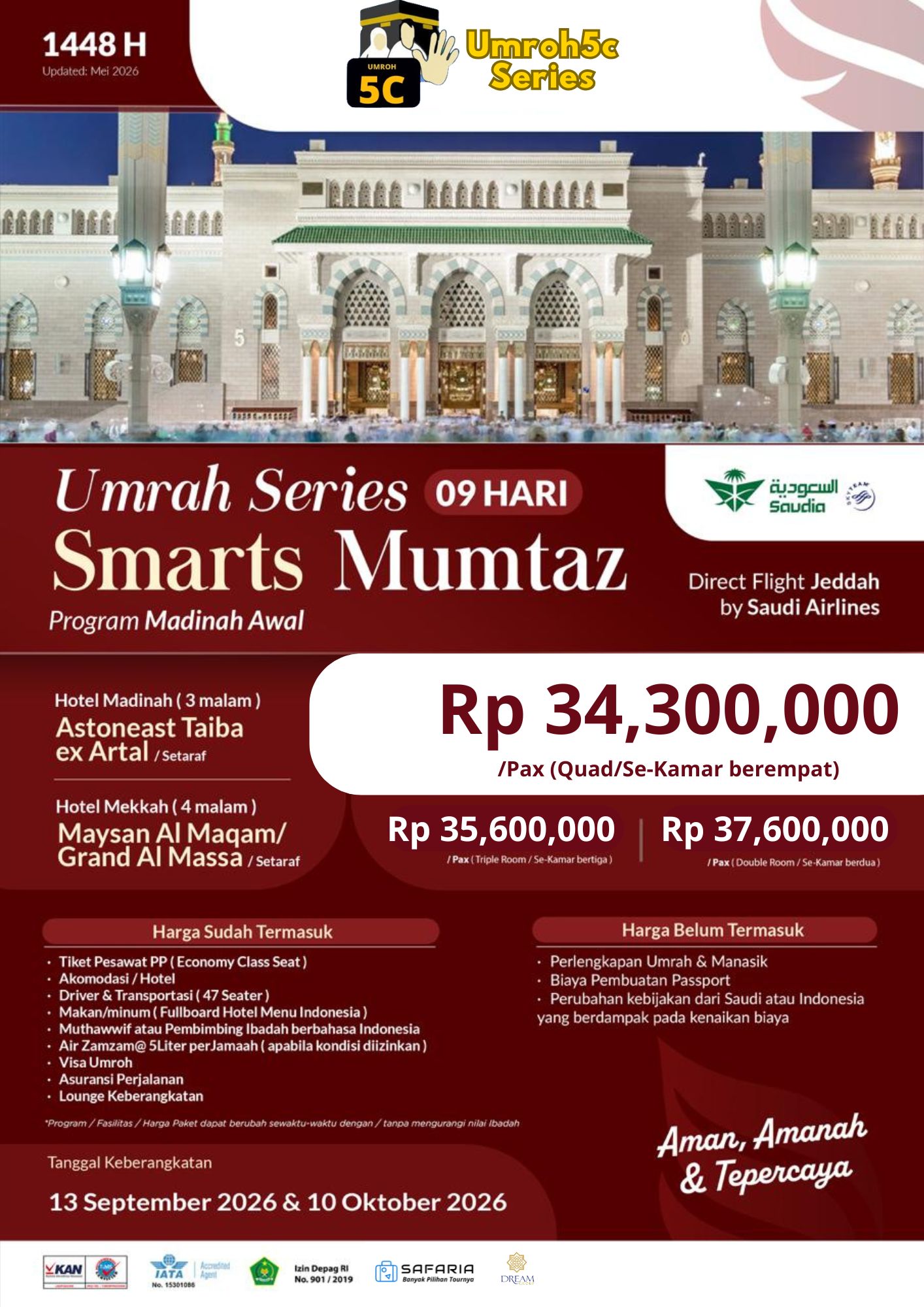 Umroh5c Mumtaz Madinah Awal
