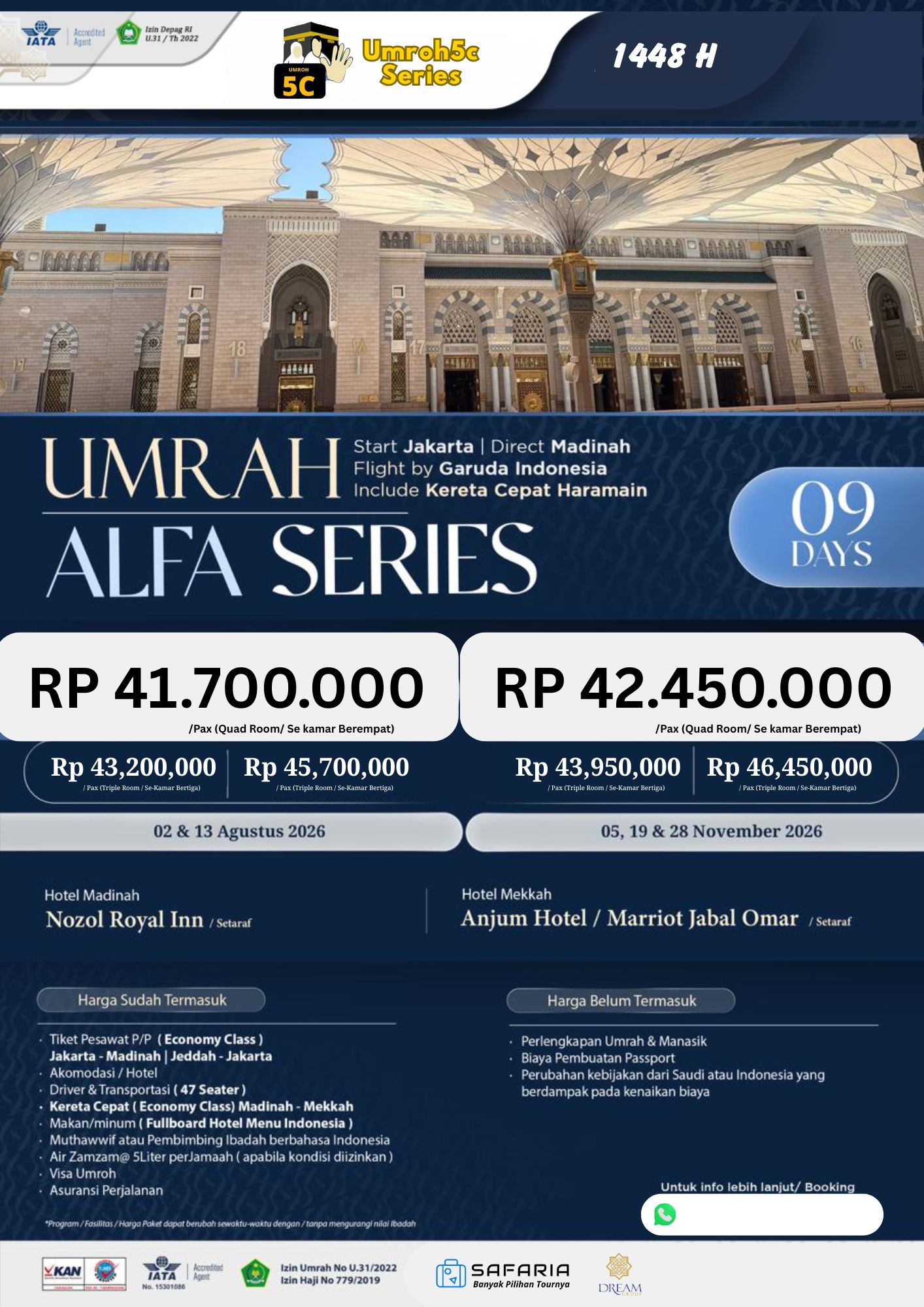 UMROH5C SERIES ALFA DIRECT MADINAH