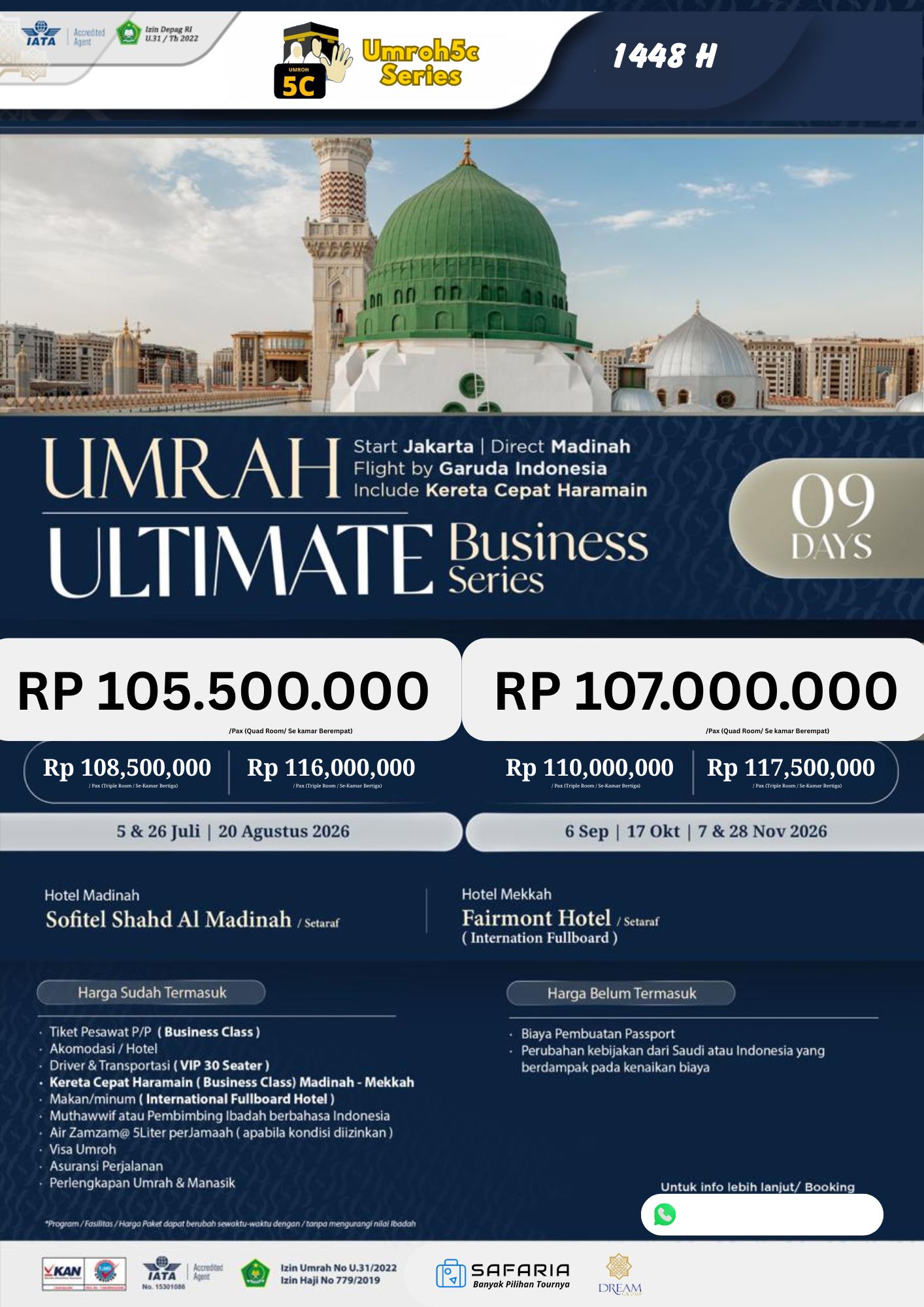 UMROH5C ULTIMATE BUSINESS 9D